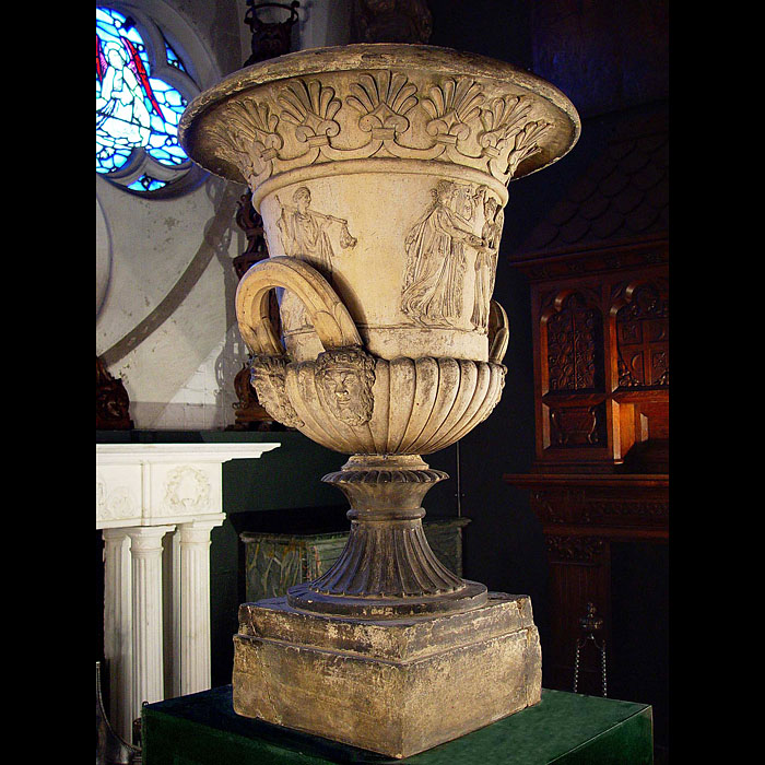 A Greek Revival Terracotta Campana Urn 
