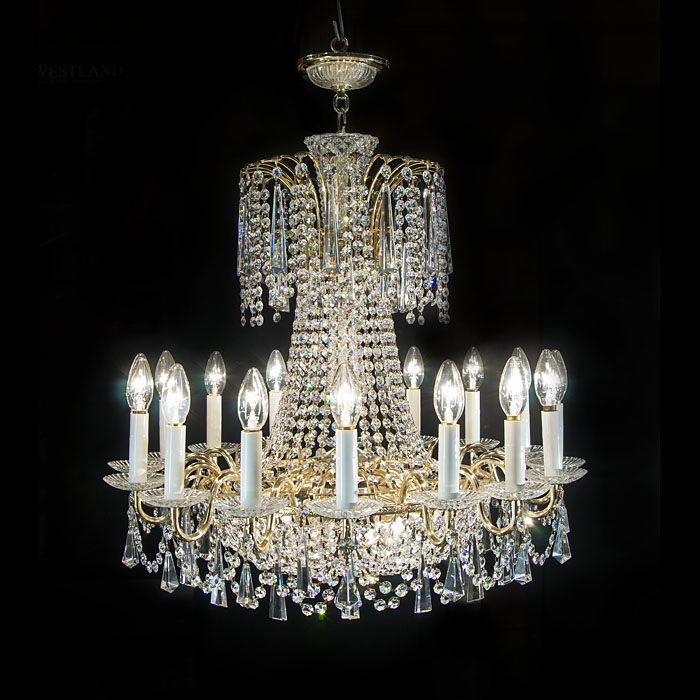A Neoclassical Style 16 Light chandelier 