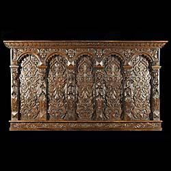 A Finely Carved Oak Jacobean Overmantel