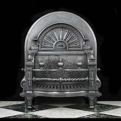 A Grand Baroque Style Antique Fire Grate