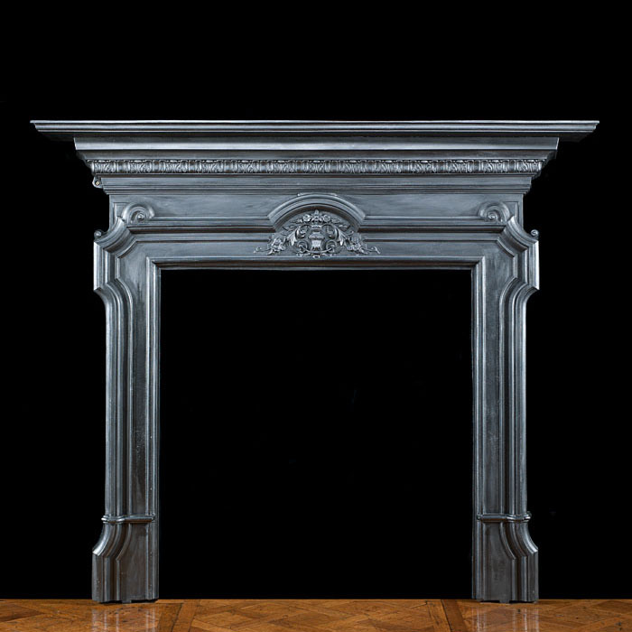 A Neoclassical Style Cast Iron Fireplace