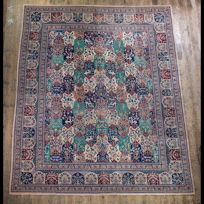 A Persian woolwork carpet from Nain