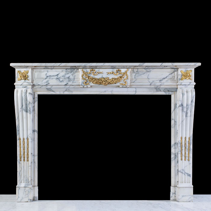  Beautiful Arabescato French Fireplace 