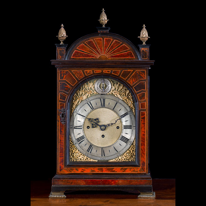 Fine Victorian Tortoiseshell Bracket Clock 
