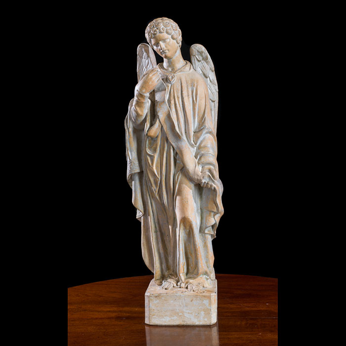  19th Century Terracotta Figure of an Angel 