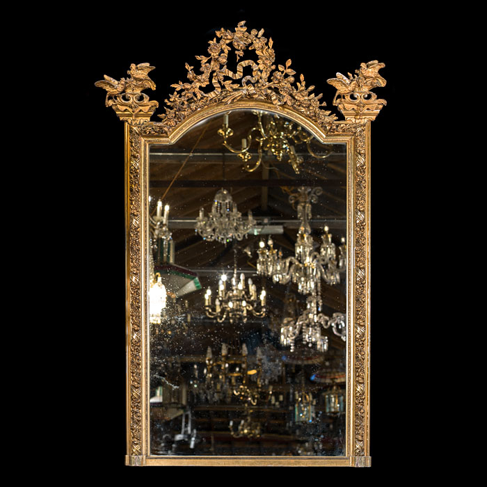  Ornate and Delicate Large French Mirror 