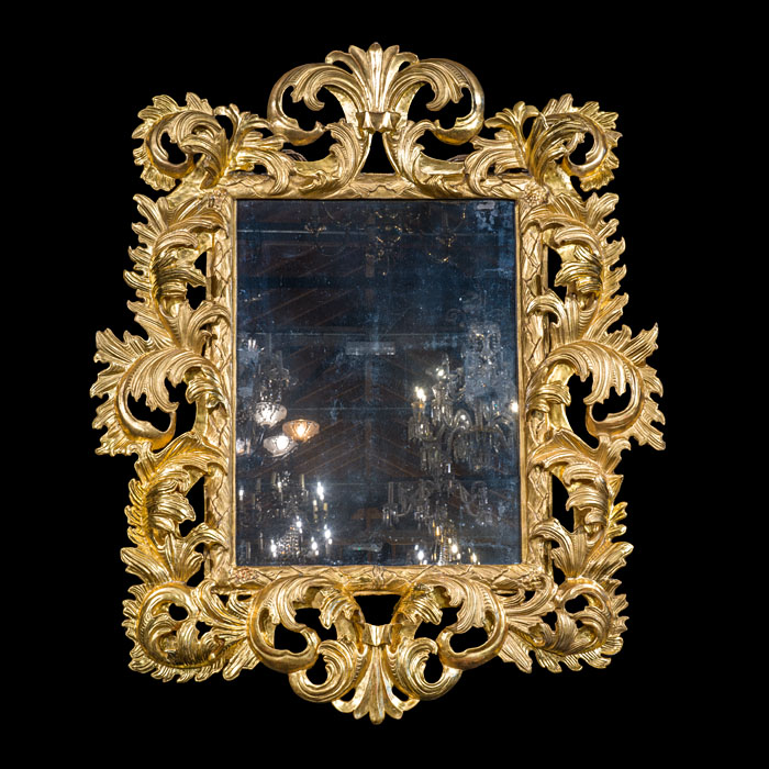 Large Florentine Acanthus Wall Mirror 