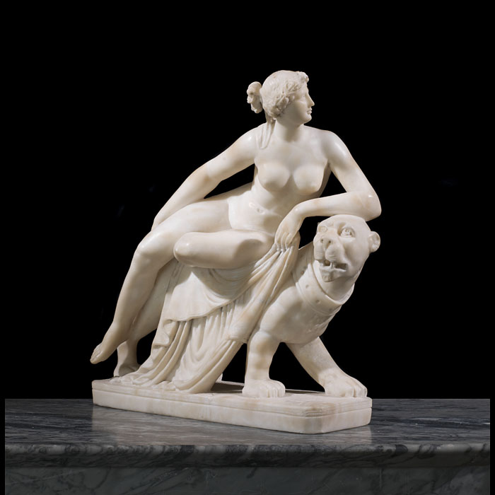  Large Alabaster Ariadne and the Panther 
