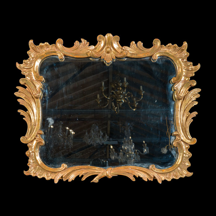 George III Rococo Wall Mirror 
