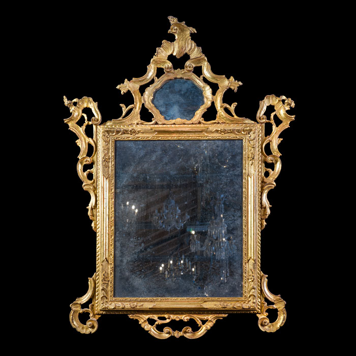 18th century Italian Giltwood Mirror 