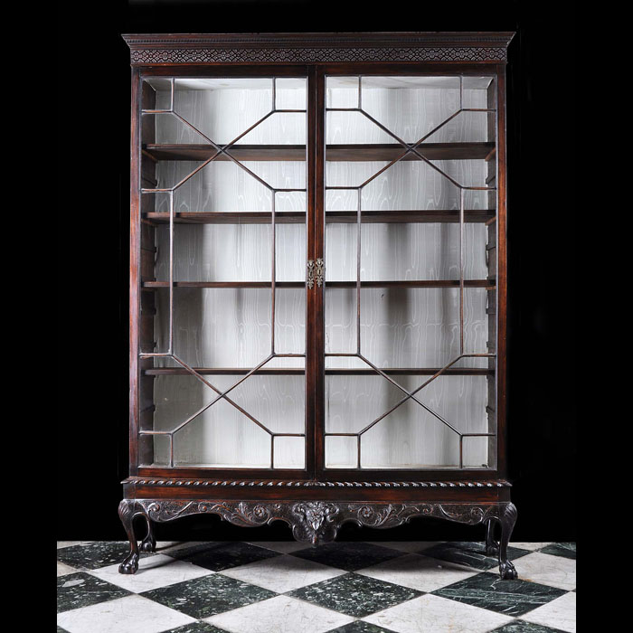 An Adam Style Mahogany Bookcase or Cabinet