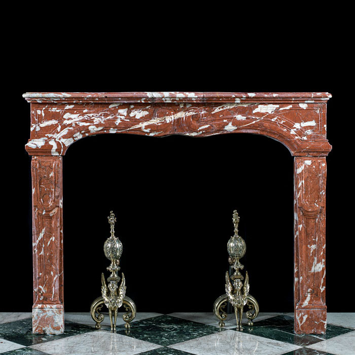 A Louis XIV Languedoc Marble Fire Surround