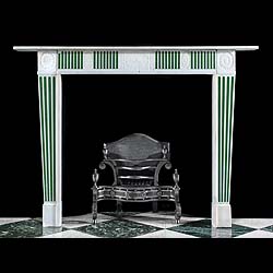 A Regency Style Marble Fireplace Mantel